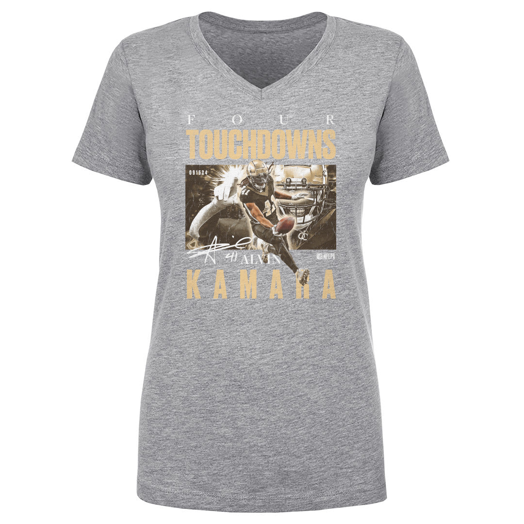 Alvin Kamara Women's V-Neck T-Shirt | 500 LEVEL
