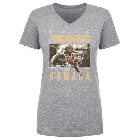 Alvin Kamara Women's V-Neck T-Shirt | 500 LEVEL