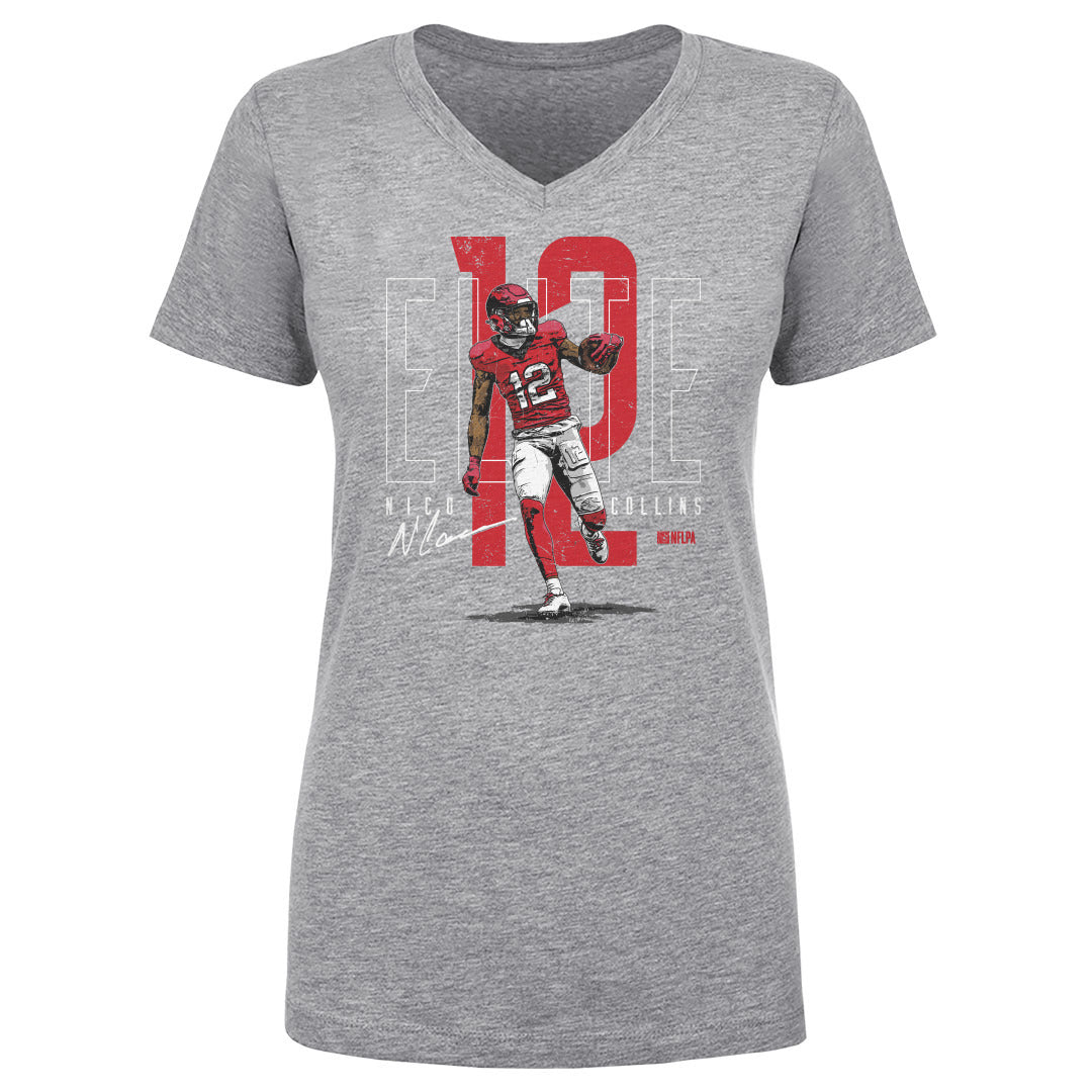 Nico Collins Women's V-Neck T-Shirt | 500 LEVEL