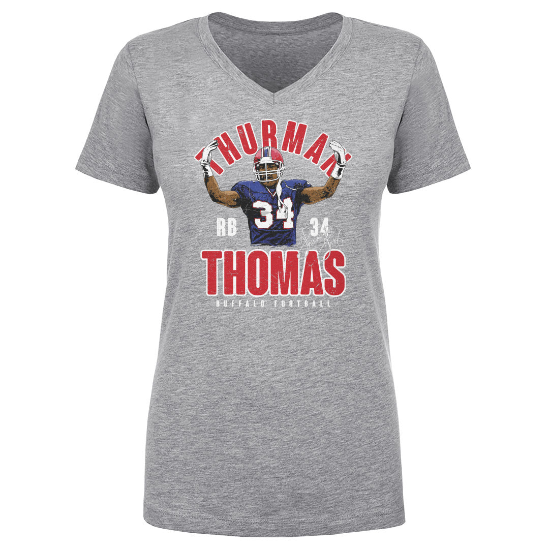 Thurman Thomas Women's V-Neck T-Shirt | 500 LEVEL