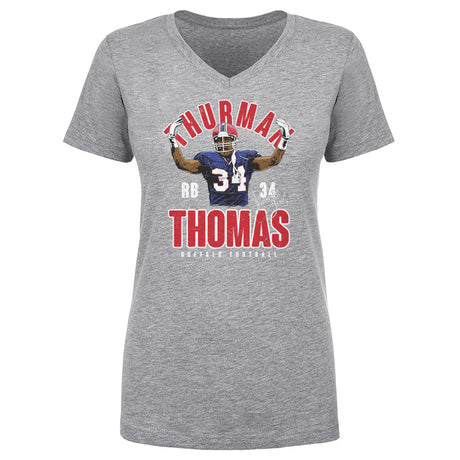 Thurman Thomas Women's V-Neck T-Shirt | 500 LEVEL