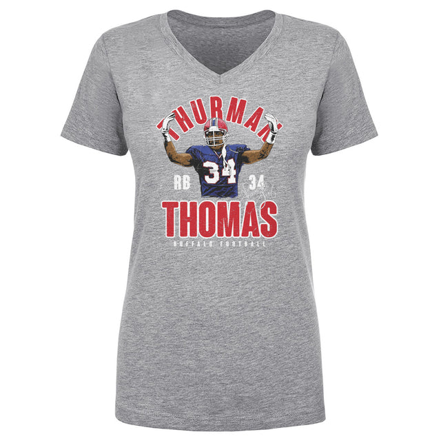 Thurman Thomas Women's V-Neck T-Shirt | 500 LEVEL