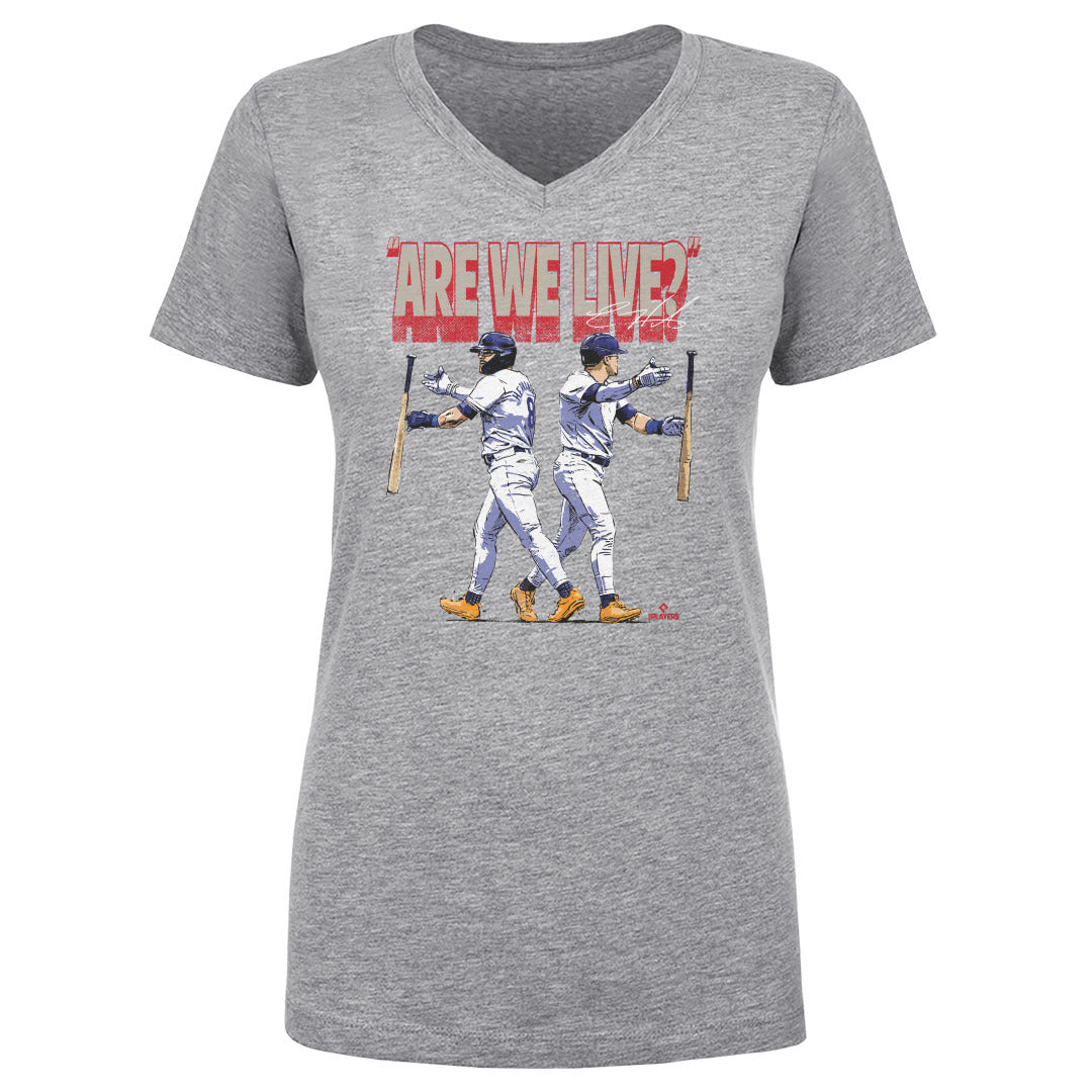 Enrique Hernandez Women's V-Neck T-Shirt | 500 LEVEL