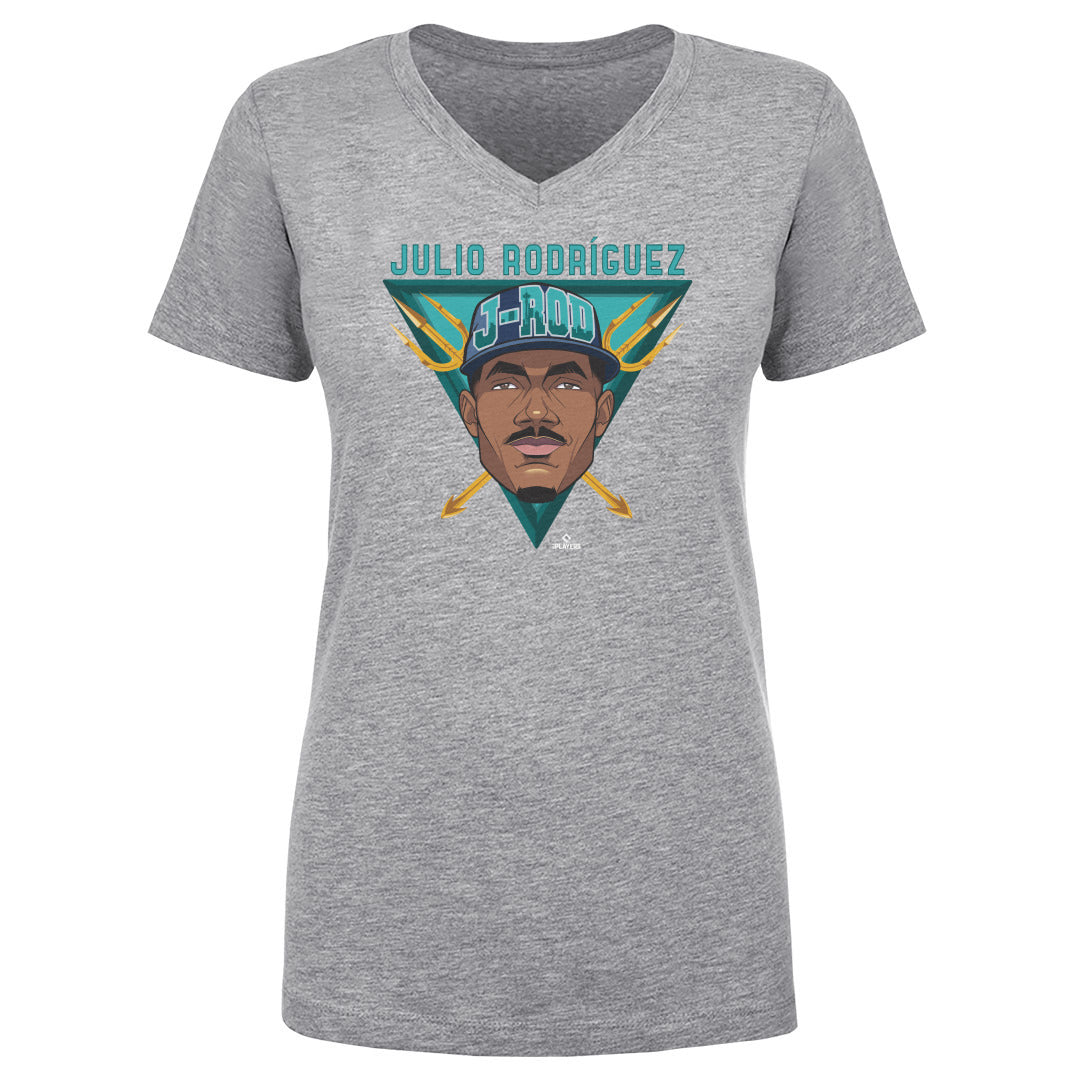 Julio Rodriguez Women's V-Neck T-Shirt | 500 LEVEL