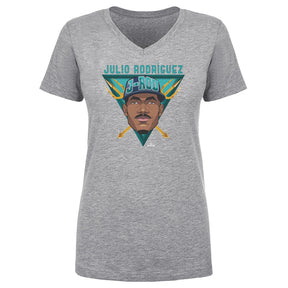 Julio Rodriguez Women's V-Neck T-Shirt | 500 LEVEL
