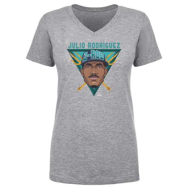 Julio Rodriguez Women's V-Neck T-Shirt | 500 LEVEL
