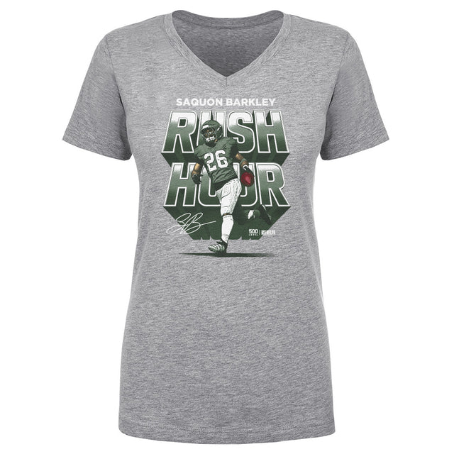 Saquon Barkley Women's V-Neck T-Shirt | 500 LEVEL