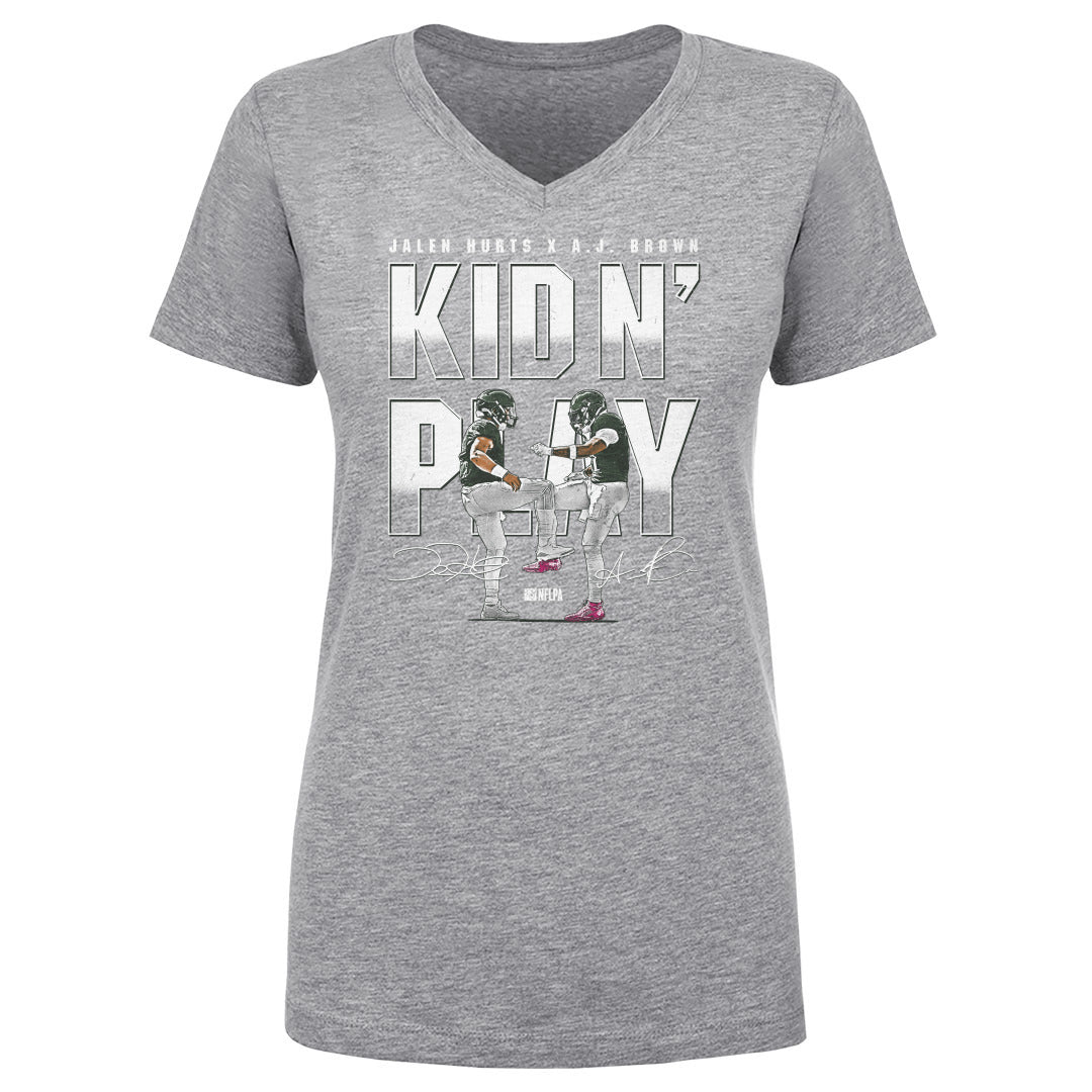 Jalen Hurts Women's V-Neck T-Shirt | 500 LEVEL