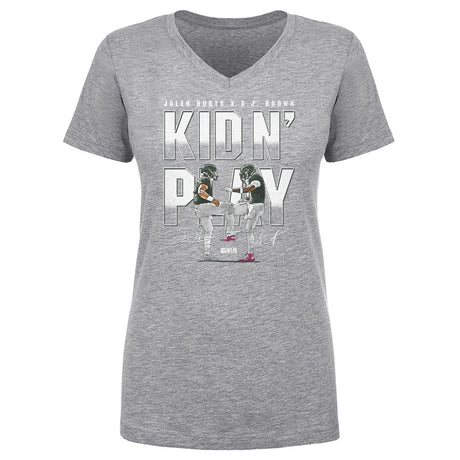 Jalen Hurts Women's V-Neck T-Shirt | 500 LEVEL