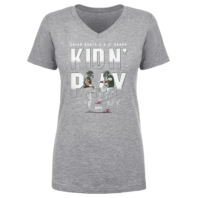 Jalen Hurts Women's V-Neck T-Shirt | 500 LEVEL