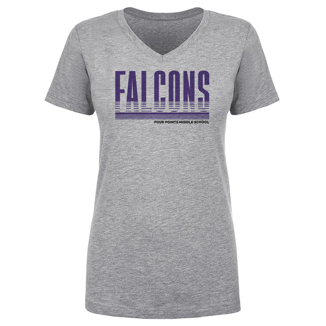 Crown Trio Women's V-Neck T-Shirt | 500 LEVEL