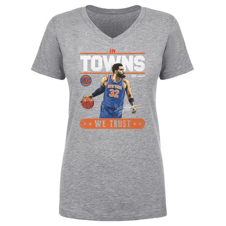 Karl-Anthony Towns Women's V-Neck T-Shirt | 500 LEVEL