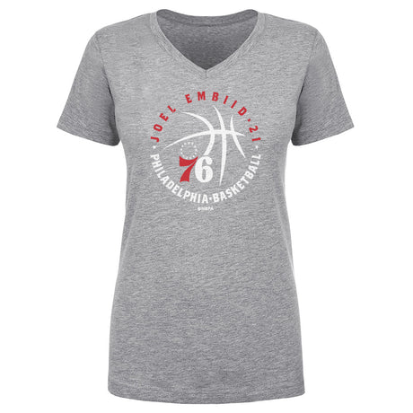 Joel Embiid Women's V-Neck T-Shirt | 500 LEVEL