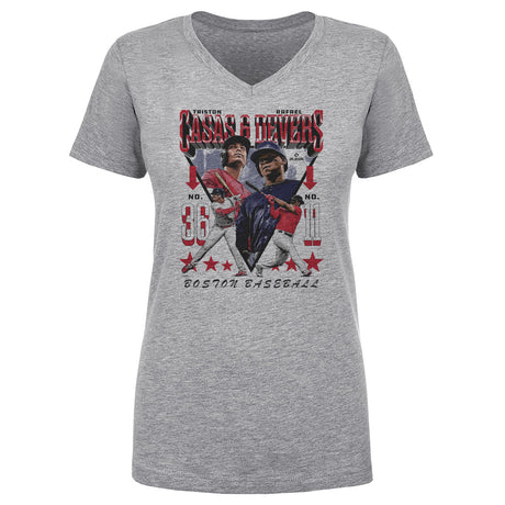 Rafael Devers Women's V-Neck T-Shirt | 500 LEVEL