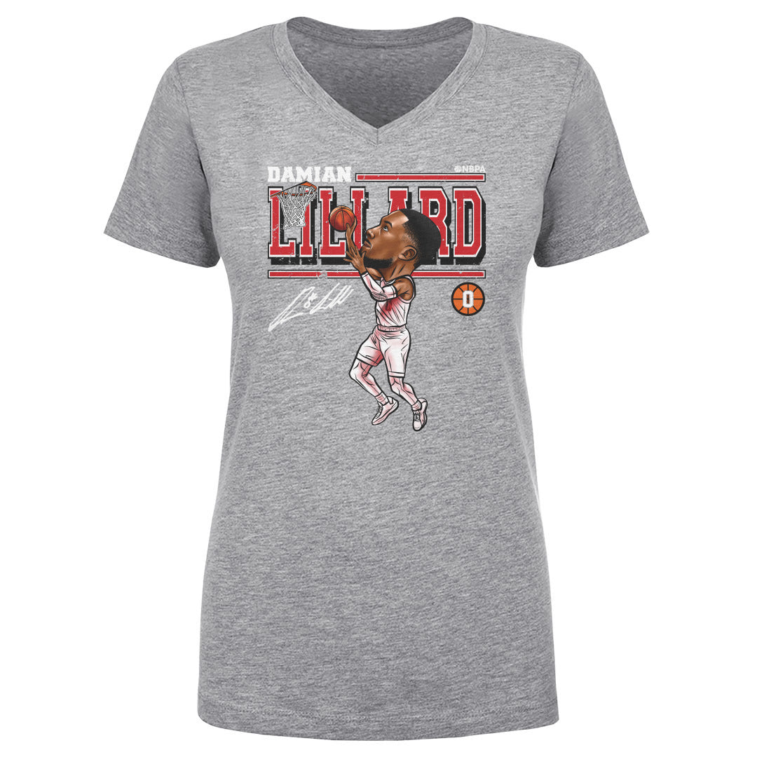Damian Lillard Women's V-Neck T-Shirt | 500 LEVEL