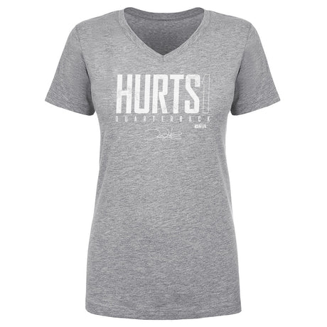 Jalen Hurts Women's V-Neck T-Shirt | 500 LEVEL