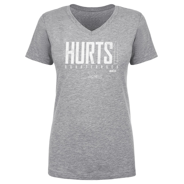 Jalen Hurts Women's V-Neck T-Shirt | 500 LEVEL