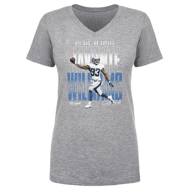 Javonte Williams Women's V-Neck T-Shirt | 500 LEVEL