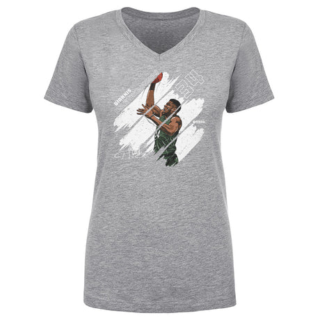 Giannis Antetokounmpo Women's V-Neck T-Shirt | 500 LEVEL