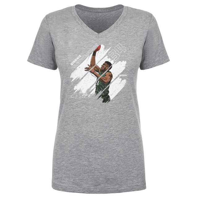 Giannis Antetokounmpo Women's V-Neck T-Shirt | 500 LEVEL