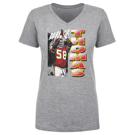 Derrick Thomas Women's V-Neck T-Shirt | 500 LEVEL