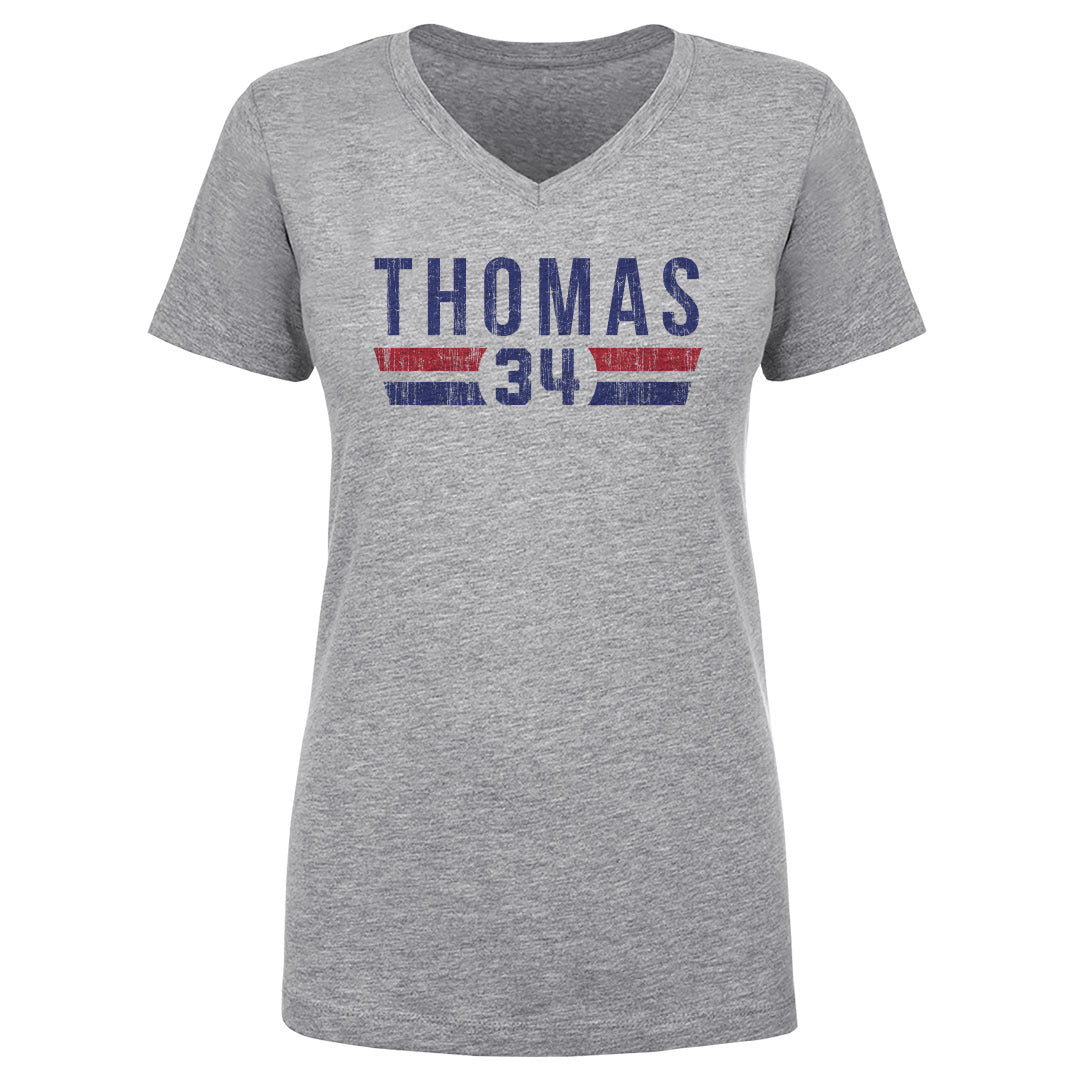 Thurman Thomas Women's V-Neck T-Shirt | 500 LEVEL