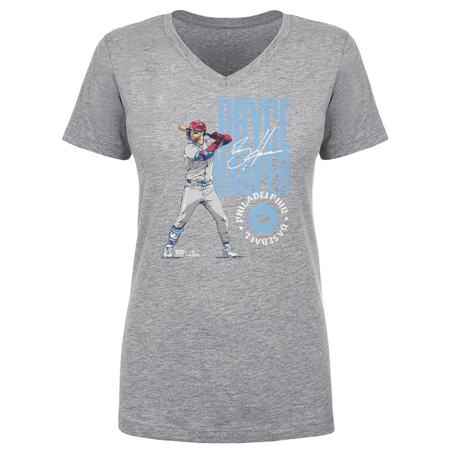 Bryce Harper Women's V-Neck T-Shirt | 500 LEVEL