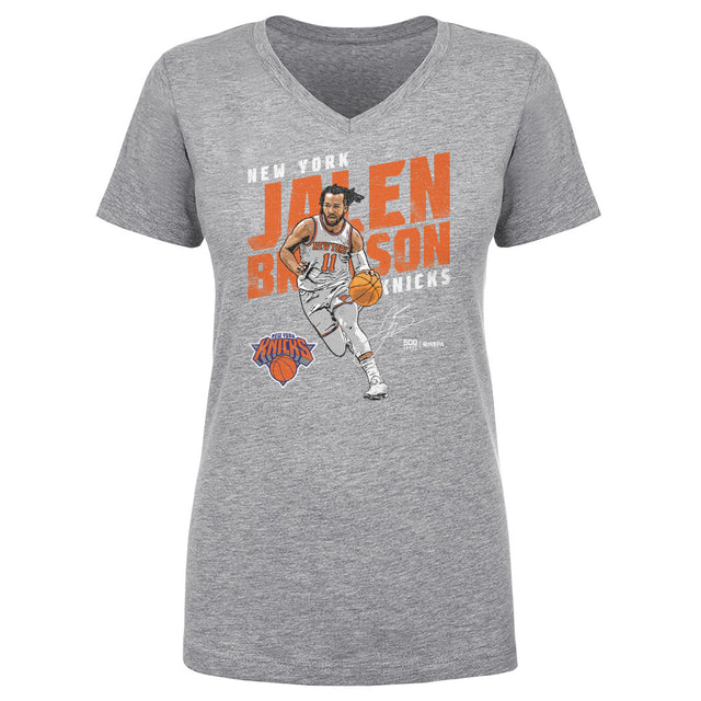 Jalen Brunson Women's V-Neck T-Shirt | 500 LEVEL