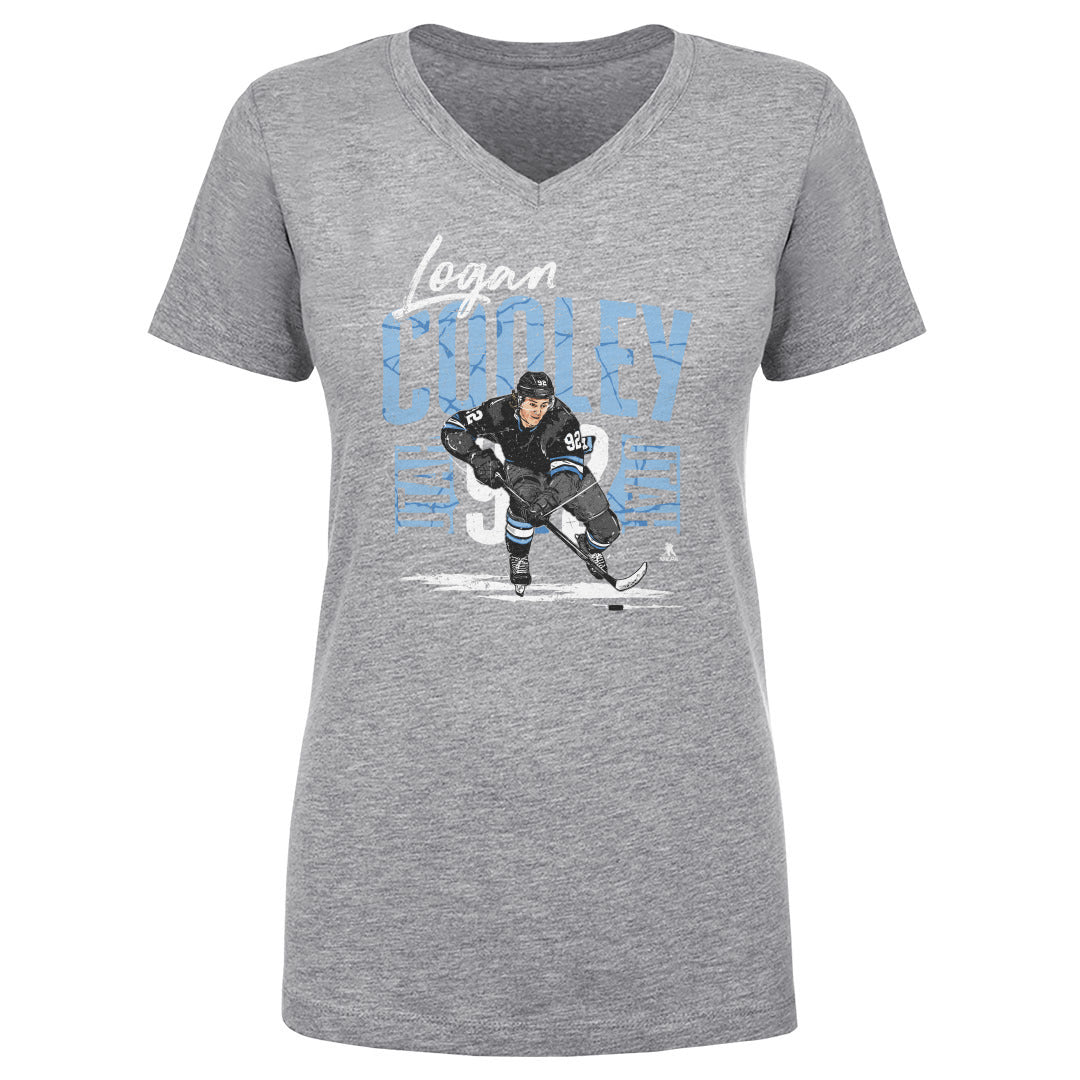 Logan Cooley Women's V-Neck T-Shirt | 500 LEVEL
