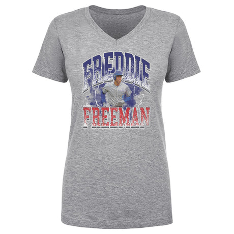Freddie Freeman Women's V-Neck T-Shirt | 500 LEVEL