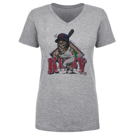 Kirby Puckett Women's V-Neck T-Shirt | 500 LEVEL