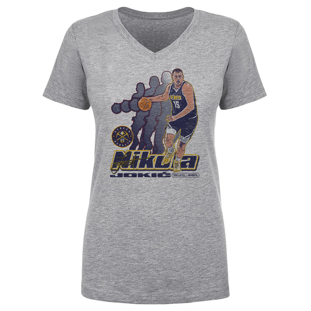 Nikola Jokic Women's V-Neck T-Shirt | 500 LEVEL