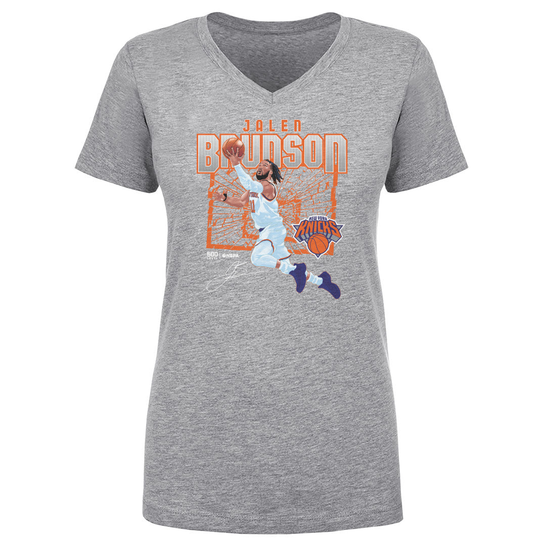 Jalen Brunson Women's V-Neck T-Shirt | 500 LEVEL