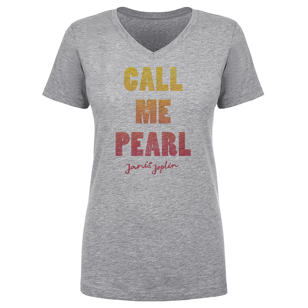 Janis Joplin Women's V-Neck T-Shirt | 500 LEVEL