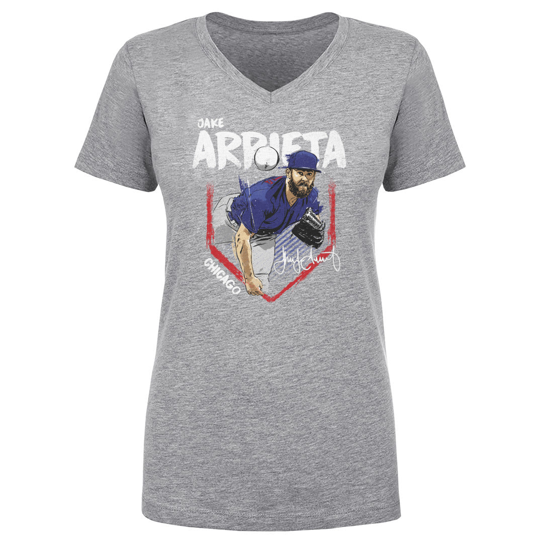 Jake Arrieta Women's V-Neck T-Shirt | 500 LEVEL