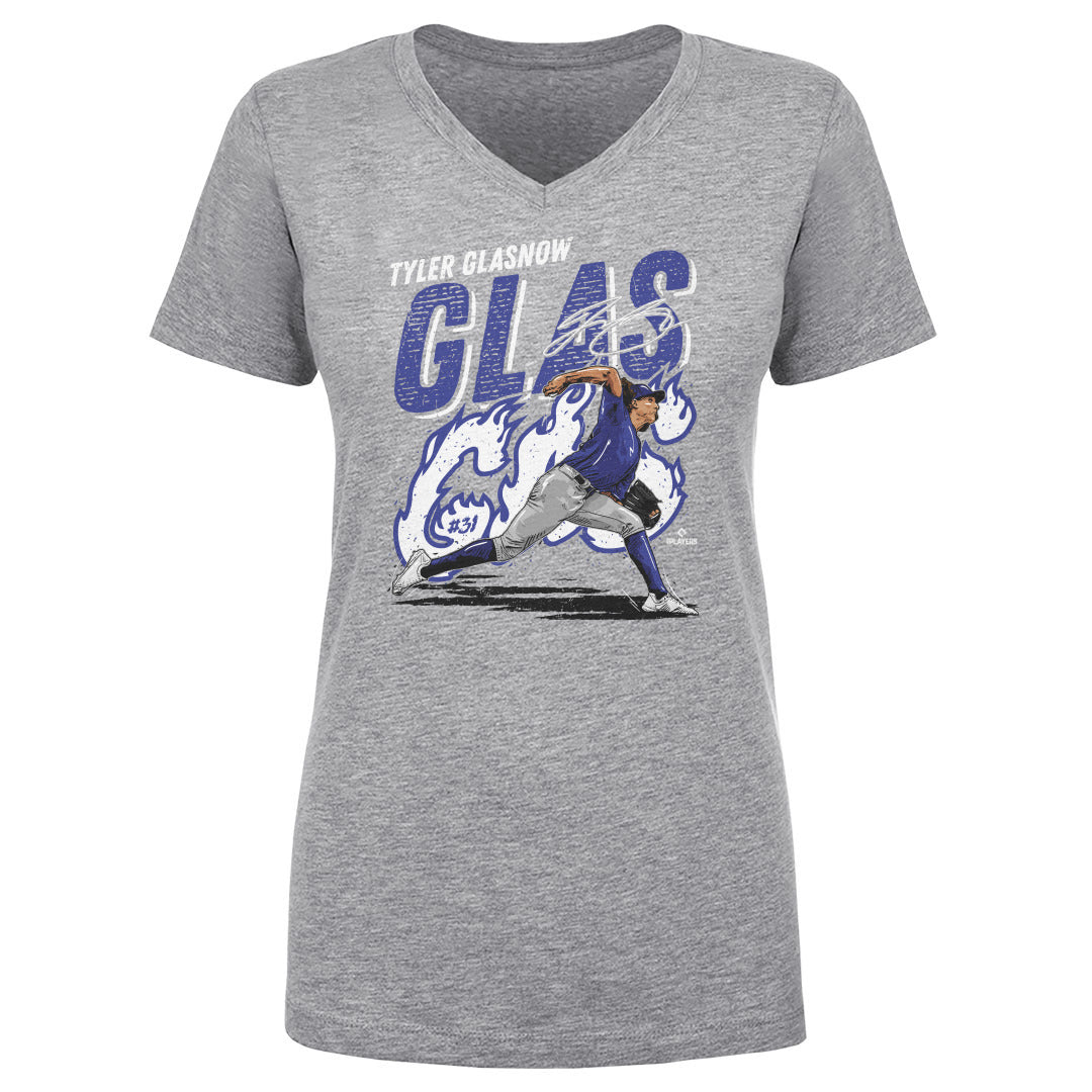 Tyler Glasnow Women's V-Neck T-Shirt | 500 LEVEL