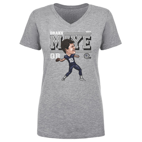 Drake Maye Women's V-Neck T-Shirt | 500 LEVEL