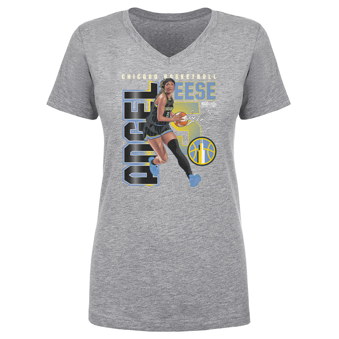 Angel Reese Women's V-Neck T-Shirt | 500 LEVEL