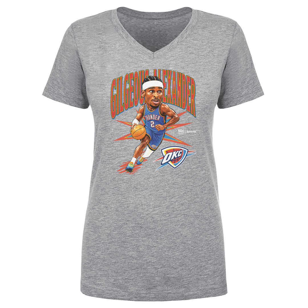 Shai Gilgeous-Alexander Women's V-Neck T-Shirt | 500 LEVEL
