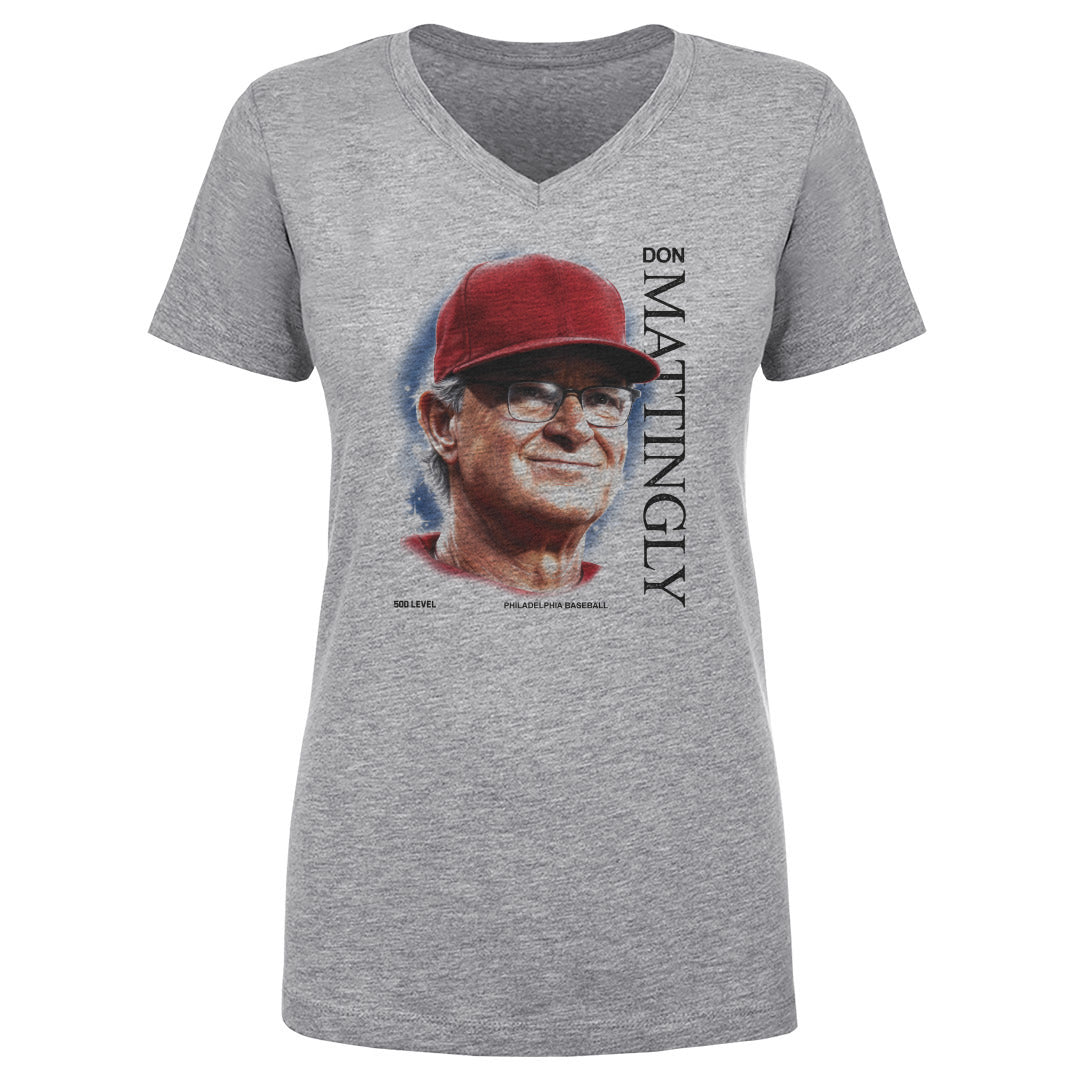 Don Mattingly Women's V-Neck T-Shirt | 500 LEVEL