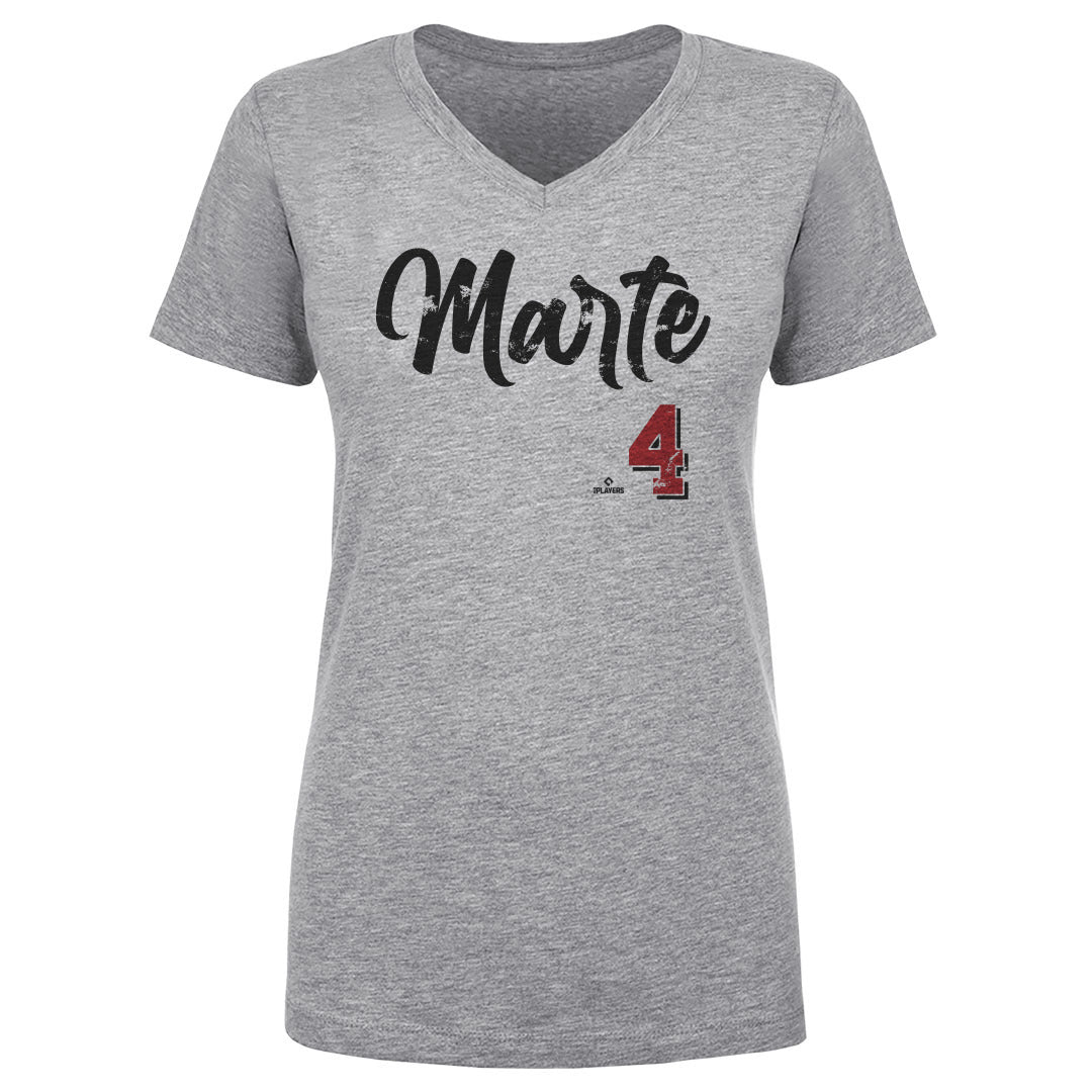 Ketel Marte Women's V-Neck T-Shirt | 500 LEVEL