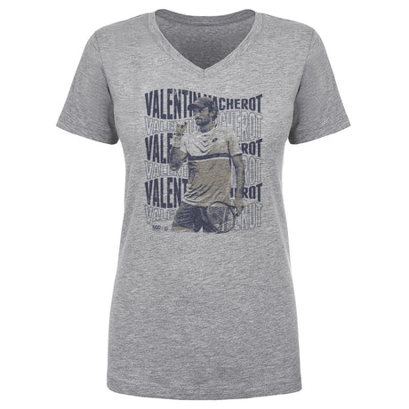 Valentin Vacherot Women's V-Neck T-Shirt | 500 LEVEL