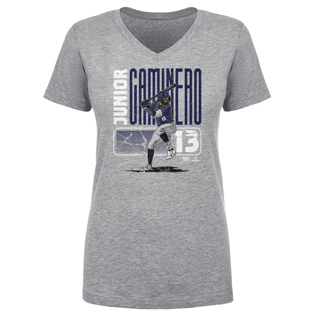 Junior Caminero Women's V-Neck T-Shirt | 500 LEVEL