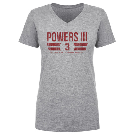 Reggie Powers III Women's V-Neck T-Shirt | 500 LEVEL