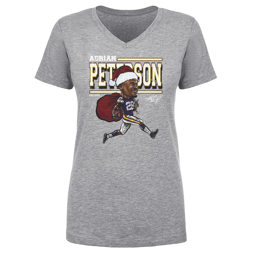 Adrian Peterson Women's V-Neck T-Shirt | 500 LEVEL