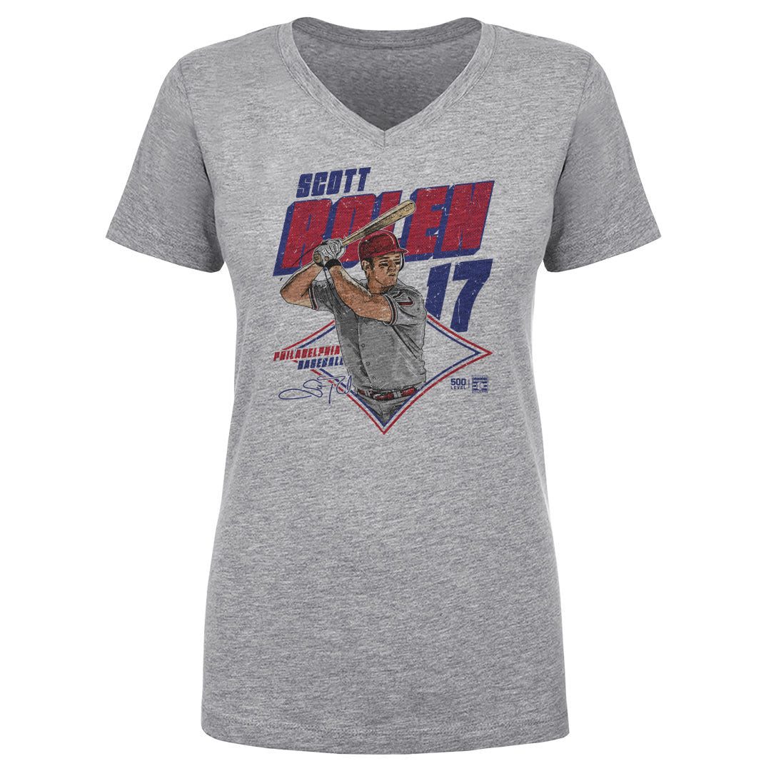 Scott Rolen Women's V-Neck T-Shirt | 500 LEVEL