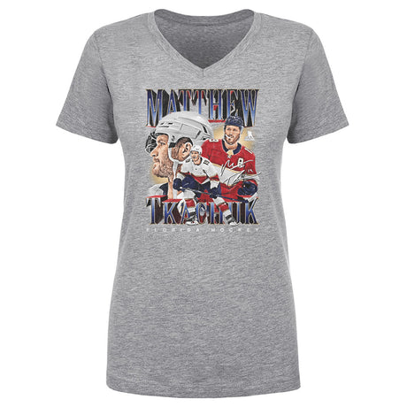 Matthew Tkachuk Women's V-Neck T-Shirt | 500 LEVEL