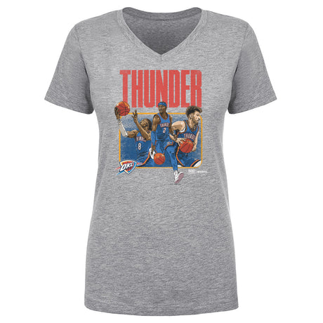 Oklahoma City Thunder Women's V-Neck T-Shirt | 500 LEVEL