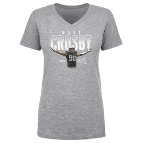 Maxx Crosby Women's V-Neck T-Shirt | 500 LEVEL