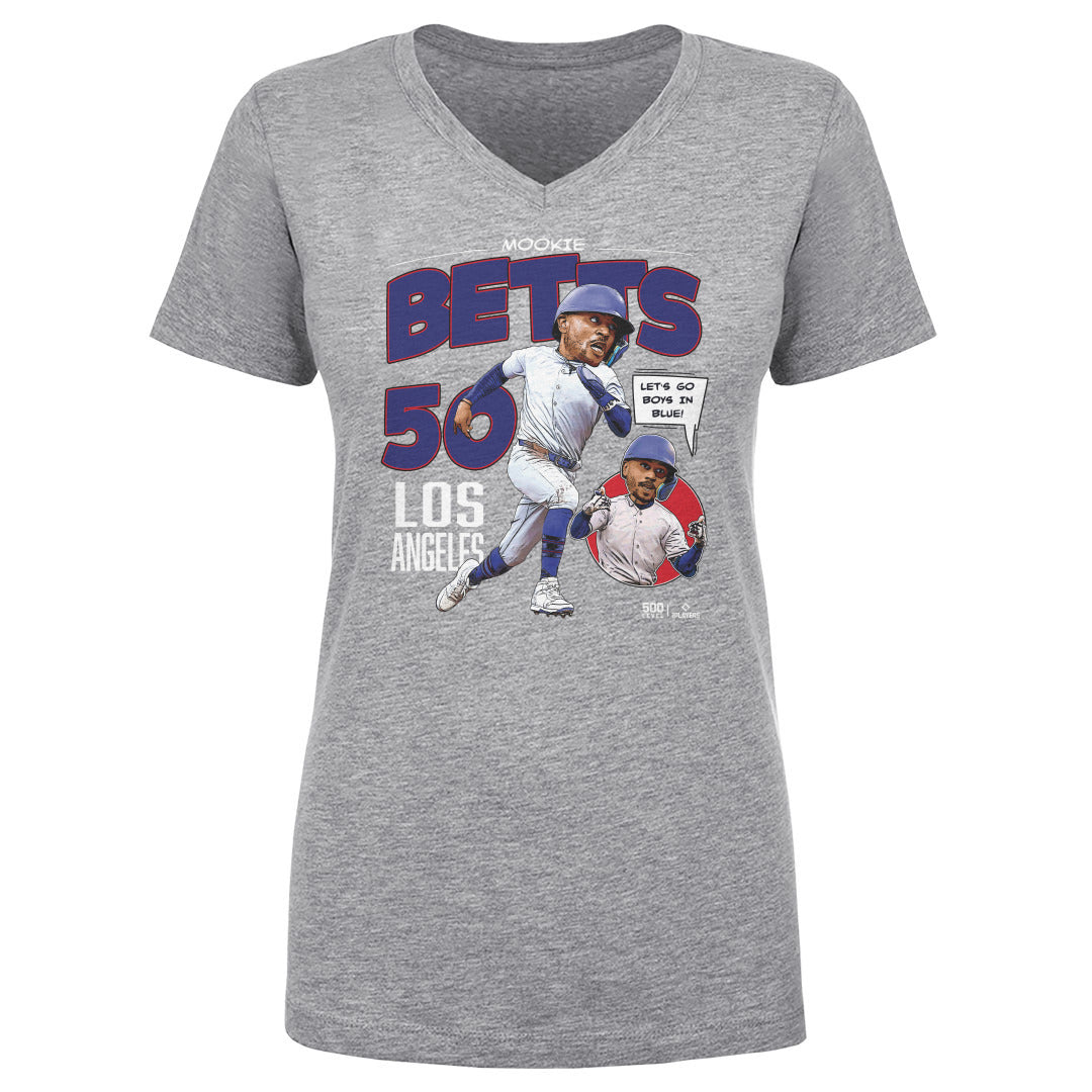 Mookie Betts Women's V-Neck T-Shirt | 500 LEVEL